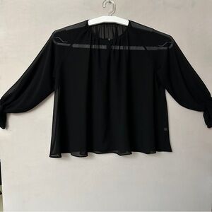 Uniqlo Black Sheer Women's Blouse